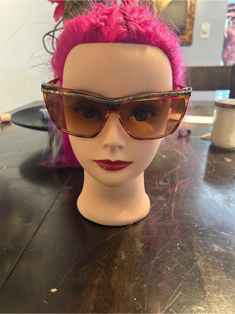 Tortoiseshell Cat-Eye Sunglasses - Amber Lenses